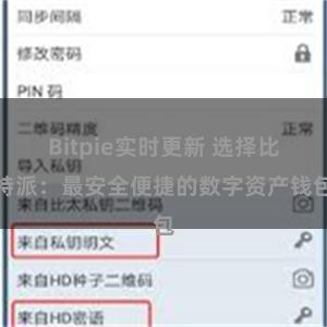 Bitpie实时更新 选择比特派：最安全便捷的数字资产钱包