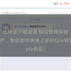 比特派下载资源 轻松管理多链资产，教你如何快速上手Bitpie钱包！