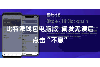 比特派钱包电脑版  阐发无误后点击“不息”